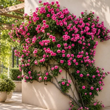 Trandafir urcator Pink -  la Ghiveci