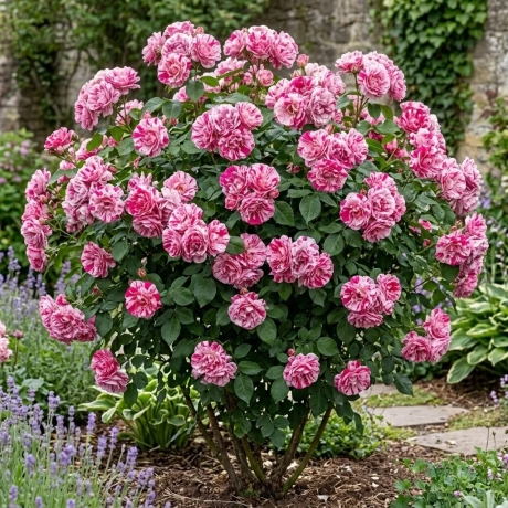 Trandafir Teahibrid White Pink -  la Ghiveci