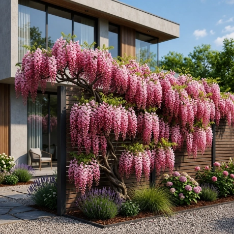 Wisteria Cataratoare Roz la Ghiveci