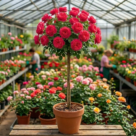 Trandafir Pomisor Monica la Ghiveci