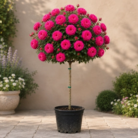 Trandafir Pomisor Rose Ping la Ghiveci
