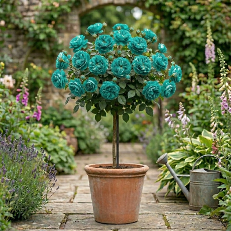 Trandafir Pomisor Turcoaz -  Radacina Impachetata