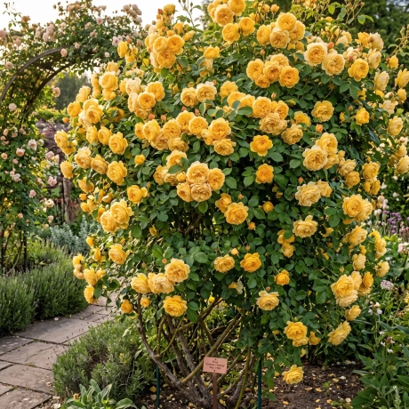 Trandafir David Austin - Golden Celebration -  la Ghiveci