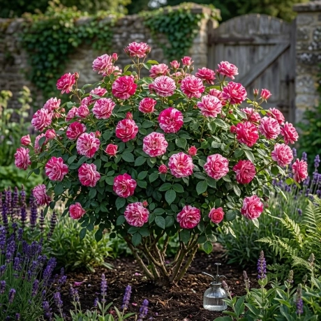 Trandafiri Hocus Pocus White Pink -  la Ghiveci