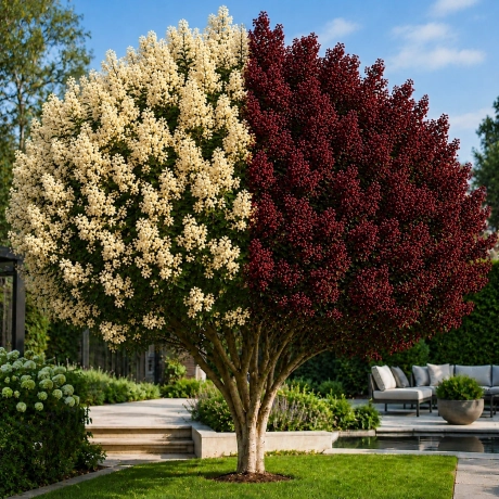 Lagerstroemia Indica - Liliacul Indian Bicolor Bungurdy cu Galben la Ghiveci