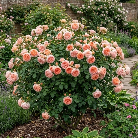 Trandafiri Englezesti Abraham Darby - la Ghiveci