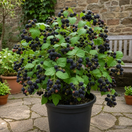 Arbust Fructifer - Zmeur Negru Tufa la Ghiveci