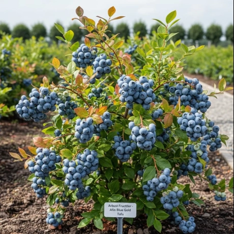 Arbust Fructifer - Afin Blue Gold Tufa - Cu Radacina Impachetata