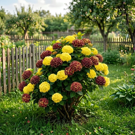 Hortensia Hydrangea Macrophylla  Bicolor  - Royal Amber