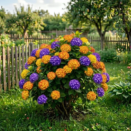 Hortensia Hydrangea Macrophylla Bicolor  - Electric Amber