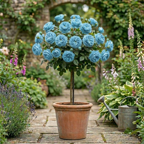 Trandafir Pomisor Baby Blue - La Ghiveci