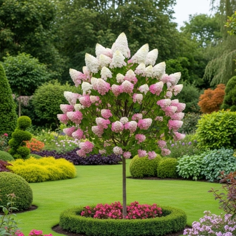 Hortensie Copacel – Roz cu Alb – Ghiveci 5L