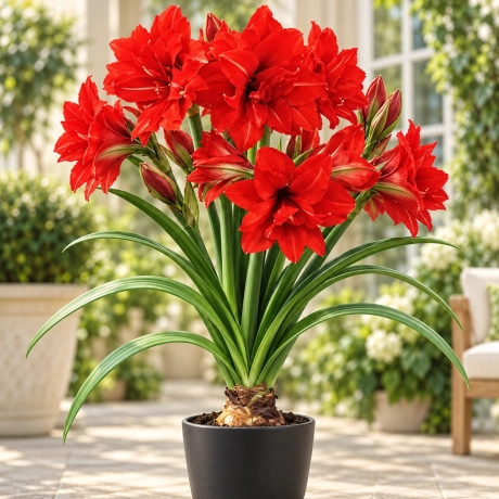 Bulbi de Amaryllis - Hippeastrum Red Peacock