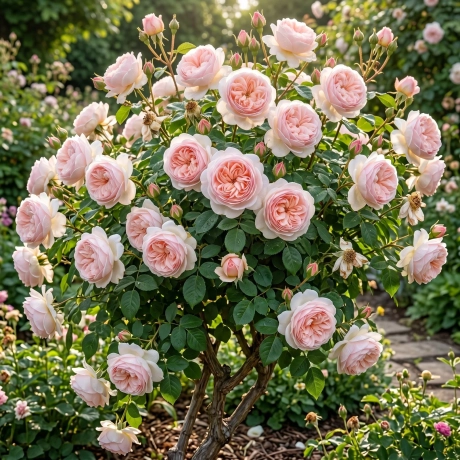 Trandafir David Austin - Ambridge -  la Ghiveci