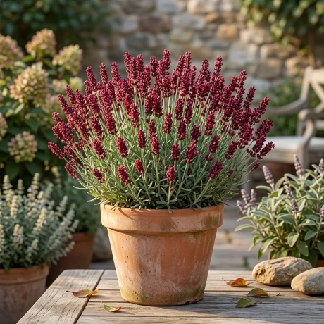 Lavanda Tufa Bordo - La Ghiveci