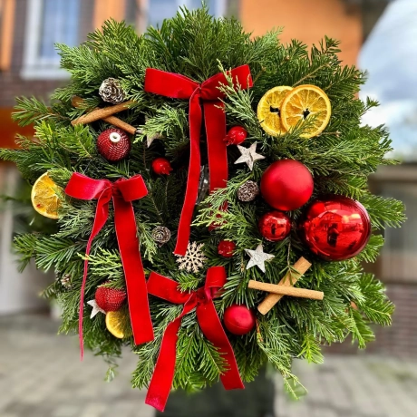 Coronite de Craciun din Brad natural-M1