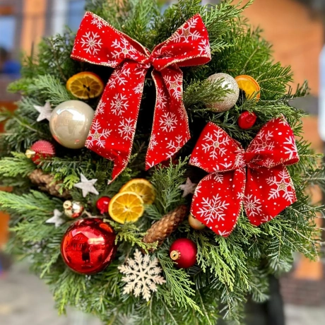 Coronite de Craciun din Brad natural-M10