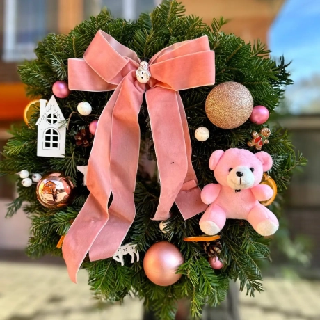 Coronite de Craciun din Brad natural-M3