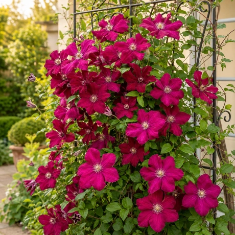 Clematis Rouge Cardinal la Ghiveci