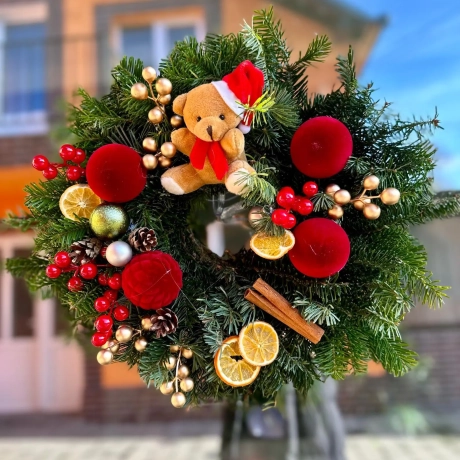 Coronite de Craciun din Brad natural-M4