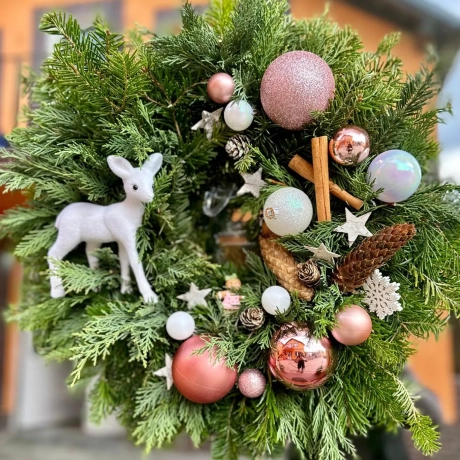 Coronite de Craciun din Brad natural-M7