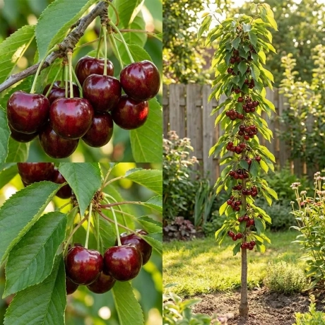 Pom Fructifer - Cires columnar Bigarreau Burlat - Anul 4 cu Radacina Nuda