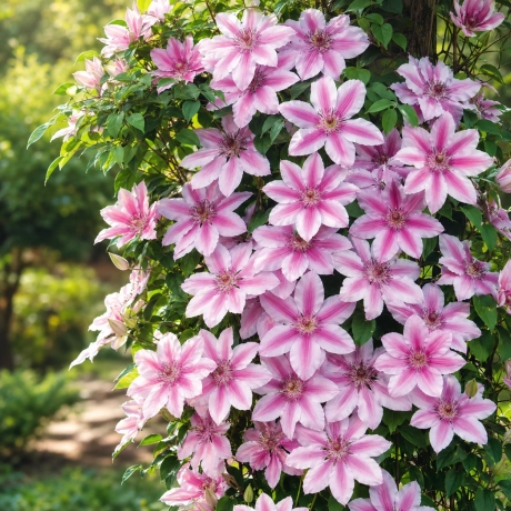 Clematis Nelly Moser la Ghiveci