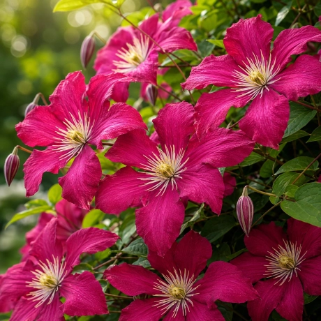 Clematis Madame Julia Correvon la Ghiveci