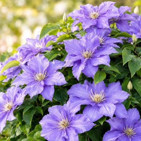 Clematis Blue Angel la Ghiveci