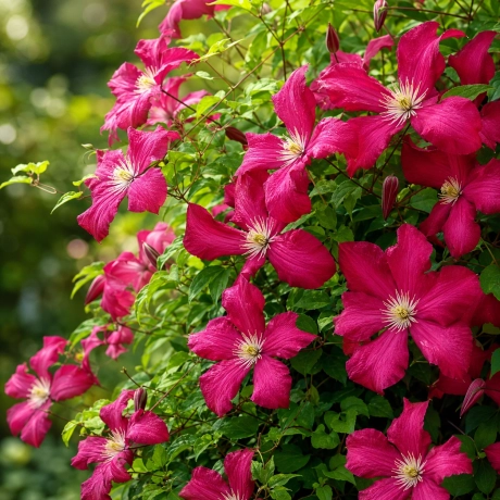 Clematis Madame Julia Correvon la Ghiveci
