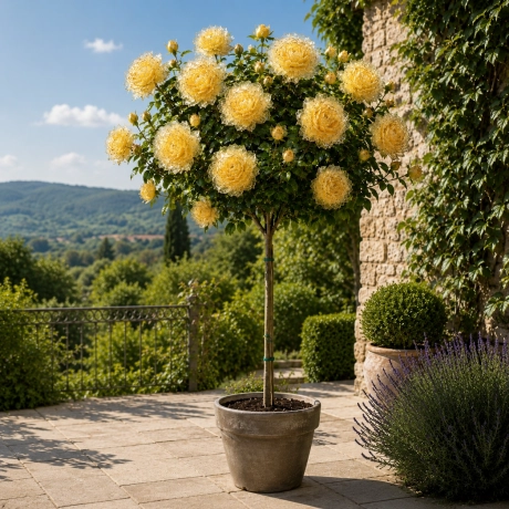 Trandafir Pomisor Medusa - Yellow