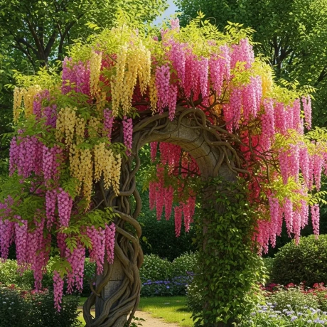 Wisteria Bicolor Roz cu Galben
