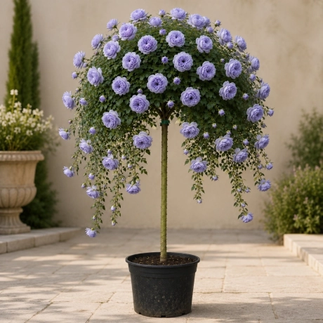 Trandafir Pomisor Plangator  Baby Blue - La Ghiveci