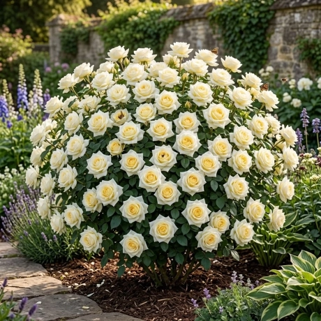 Trandafir Teahibrid White -  la Ghiveci