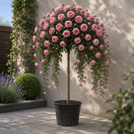 Trandafir Pomisor Plangator Pink