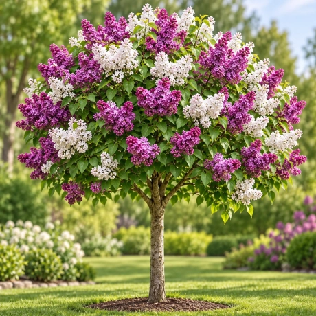 Liliac Altoit - Roz cu Alb