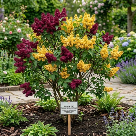 Liliac Altoit - Bordo cu Galben