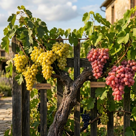 Vita de Vie Duo Roditoare - Maxi White Coacere Medie Cu Crimson Seedless Coacere Tarzie