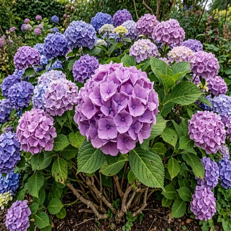 Hortensia macrophylla Bouquet Rose la Ghiveci