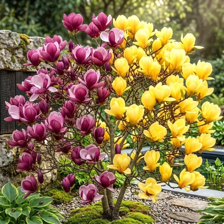 Magnolia Bicolora Black Tulip – Yellow River
