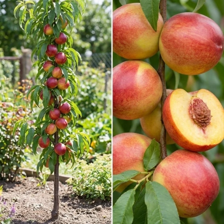 Pom Fructifer - Nectarin Columnar Caramela - Anul 4 cu Radacina Nuda