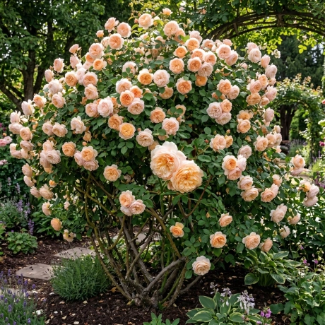 Trandafir David Austin - Crocus Rose - la Ghiveci