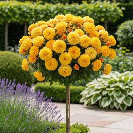 Trandafir Pomisor Patio Garden cu Radacina Impachetata
