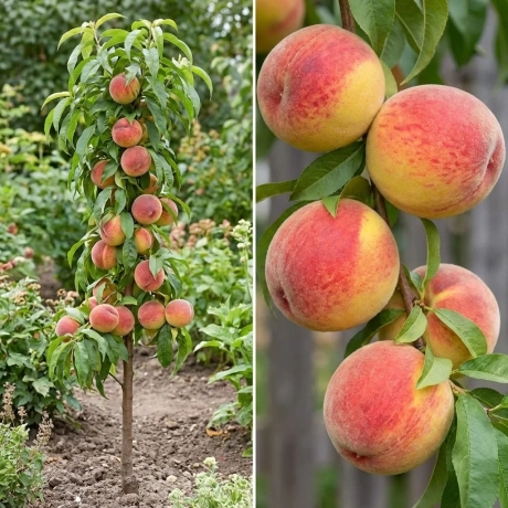 Pom Fructifer - Piersic Columnar Champion - Anul 4 cu Radacina Nuda