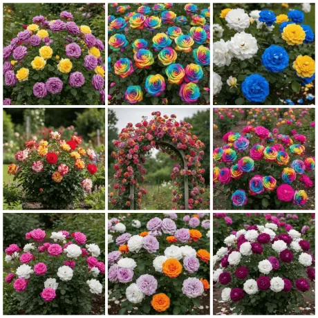 Pachet PROMO 9 Trandafiri Tip Tufa - Anul 4 - Radacina Ambalata