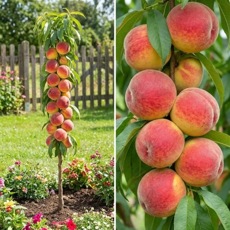 Pom Fructifer - Piersic Columnar Aida - Anul 4 cu Radacina Nuda