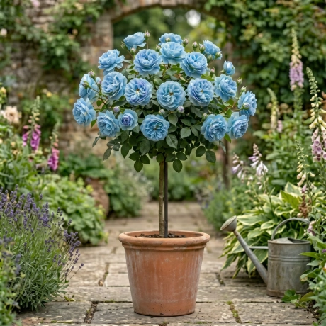 Trandafir Pomisor Baby Blue - La Ghiveci