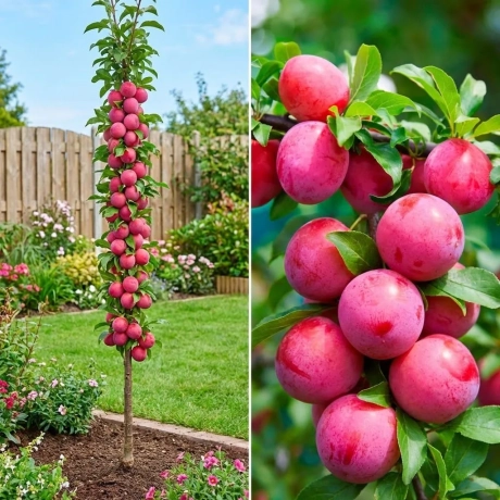 Pom Fructifer - Prun Columnar Red Lure - Anul 4 cu Radacina Nuda