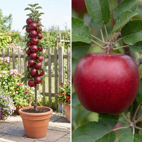 Pom Fructifer - Mar Columnar Red River la Ghiveci