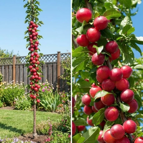 Pom Fructifer - Cais columnar Ruby Sun - Anul 4 cu Radacina Nuda